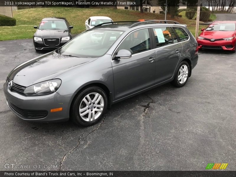 Platinum Gray Metallic / Titan Black 2013 Volkswagen Jetta TDI SportWagen