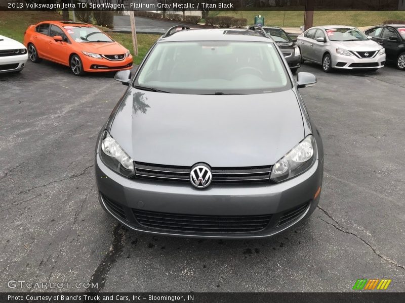 Platinum Gray Metallic / Titan Black 2013 Volkswagen Jetta TDI SportWagen