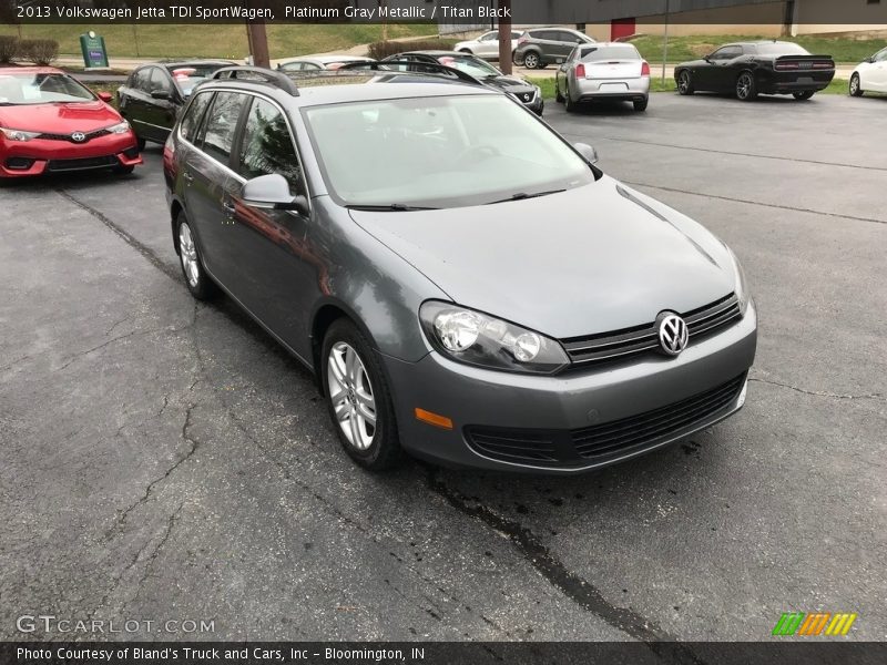Platinum Gray Metallic / Titan Black 2013 Volkswagen Jetta TDI SportWagen