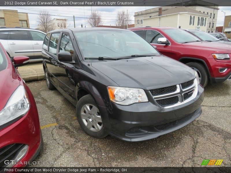 Dark Charcoal Pearl / Black/Light Graystone 2012 Dodge Grand Caravan SE