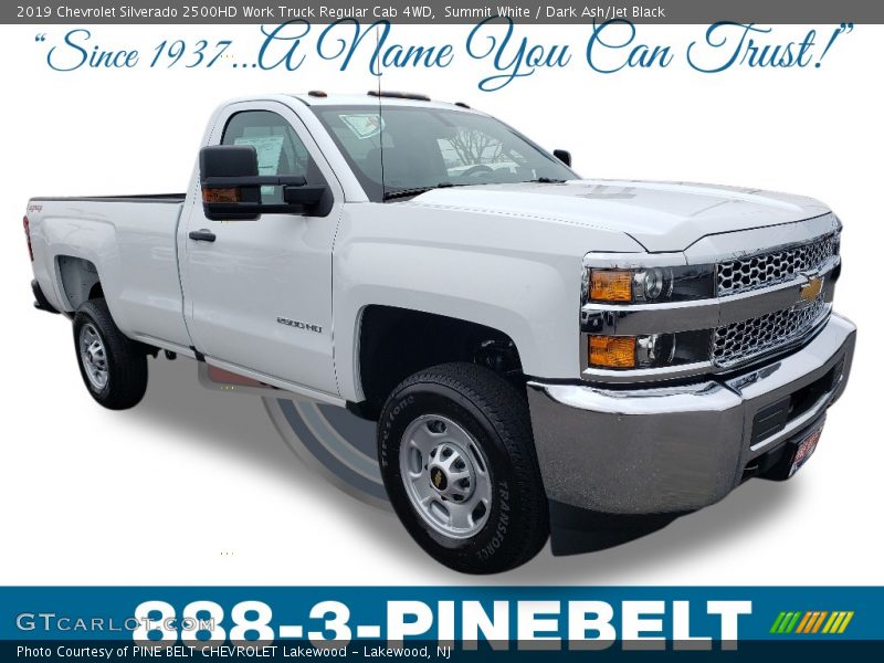 Summit White / Dark Ash/Jet Black 2019 Chevrolet Silverado 2500HD Work Truck Regular Cab 4WD