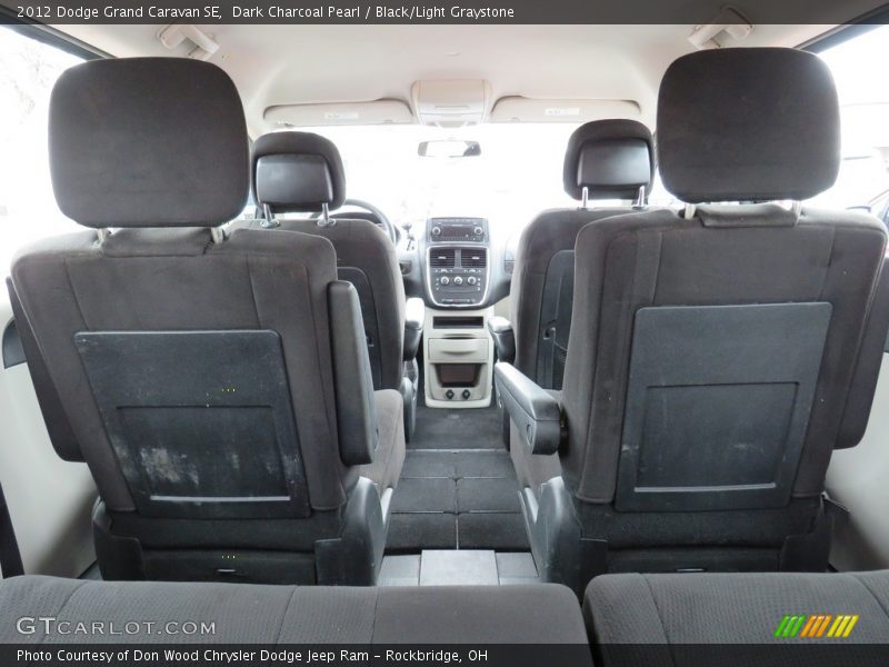 Dark Charcoal Pearl / Black/Light Graystone 2012 Dodge Grand Caravan SE