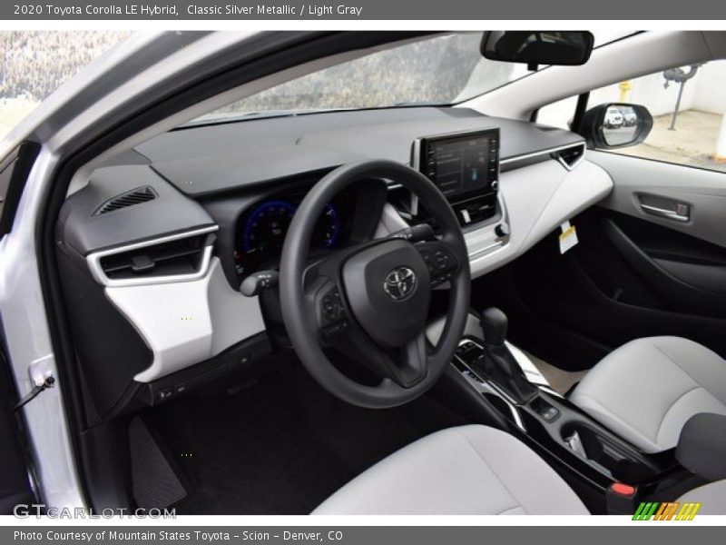  2020 Corolla LE Hybrid Light Gray Interior