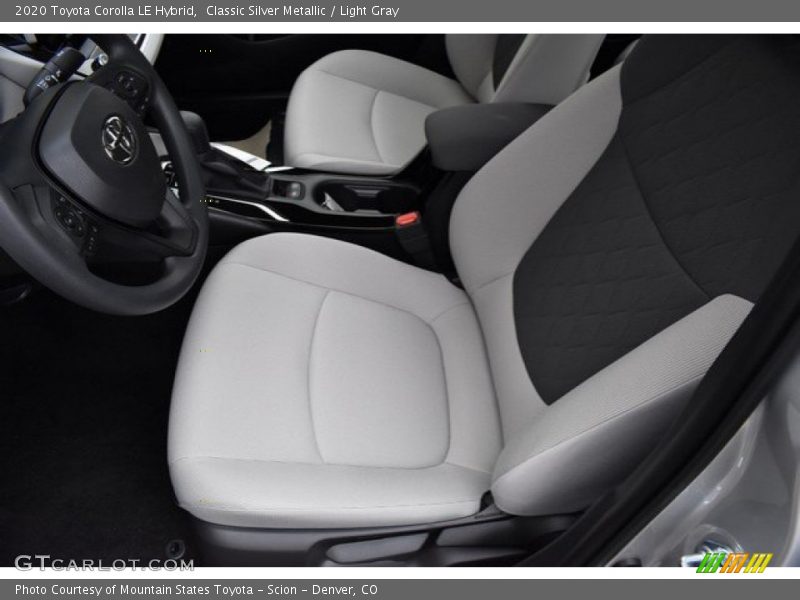 Front Seat of 2020 Corolla LE Hybrid