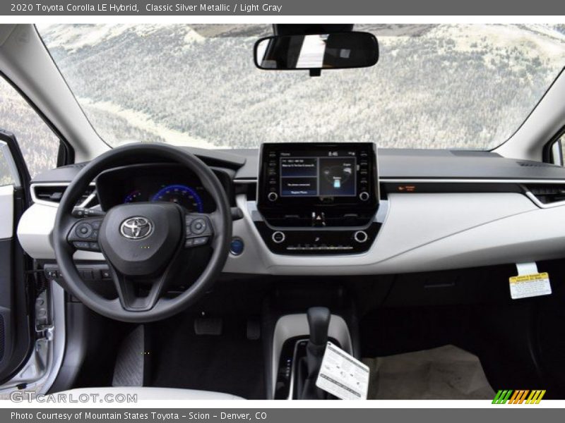 Dashboard of 2020 Corolla LE Hybrid