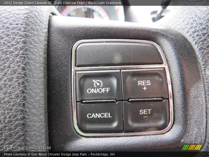 Dark Charcoal Pearl / Black/Light Graystone 2012 Dodge Grand Caravan SE