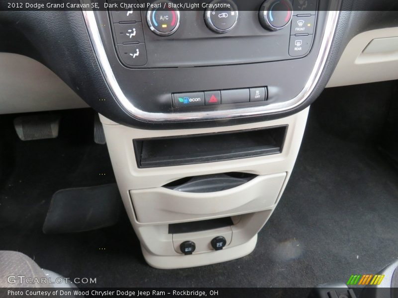 Dark Charcoal Pearl / Black/Light Graystone 2012 Dodge Grand Caravan SE