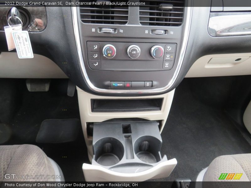 Dark Charcoal Pearl / Black/Light Graystone 2012 Dodge Grand Caravan SE