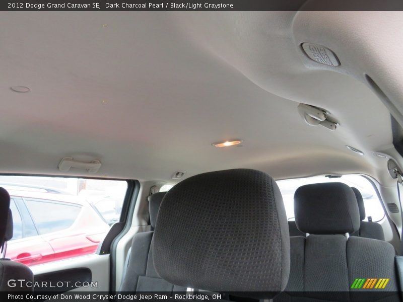 Dark Charcoal Pearl / Black/Light Graystone 2012 Dodge Grand Caravan SE