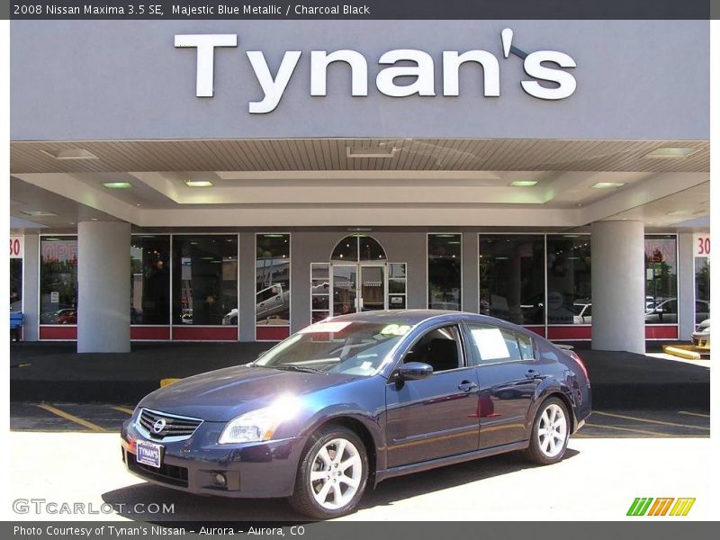 Majestic Blue Metallic / Charcoal Black 2008 Nissan Maxima 3.5 SE