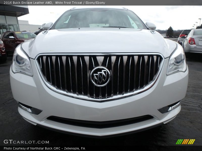 White Frost Tricoat / Ebony/Ebony 2016 Buick Enclave Leather AWD