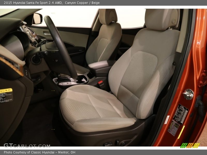 Canyon Copper / Beige 2015 Hyundai Santa Fe Sport 2.4 AWD