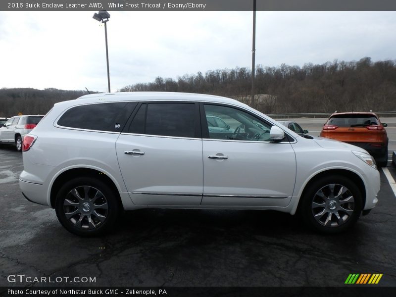 White Frost Tricoat / Ebony/Ebony 2016 Buick Enclave Leather AWD