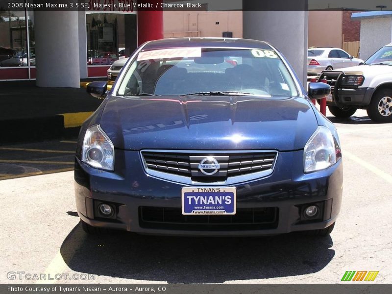 Majestic Blue Metallic / Charcoal Black 2008 Nissan Maxima 3.5 SE