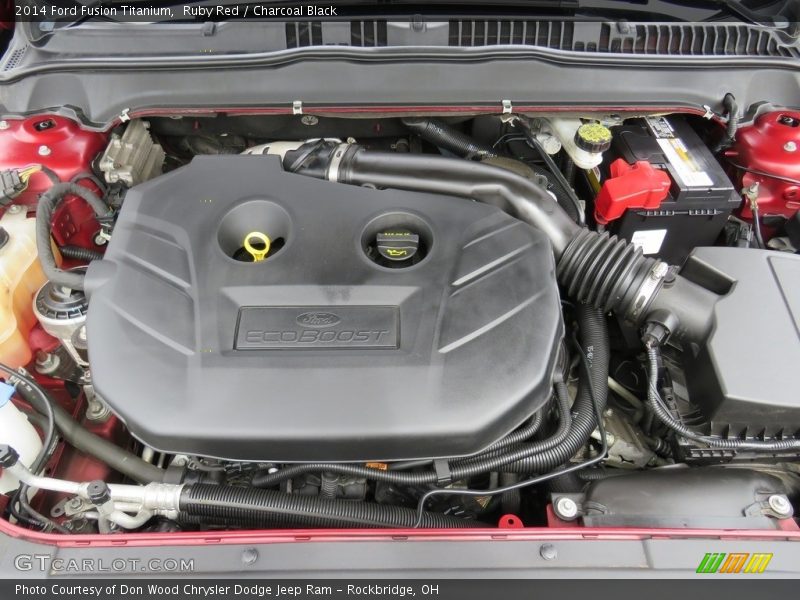 Ruby Red / Charcoal Black 2014 Ford Fusion Titanium