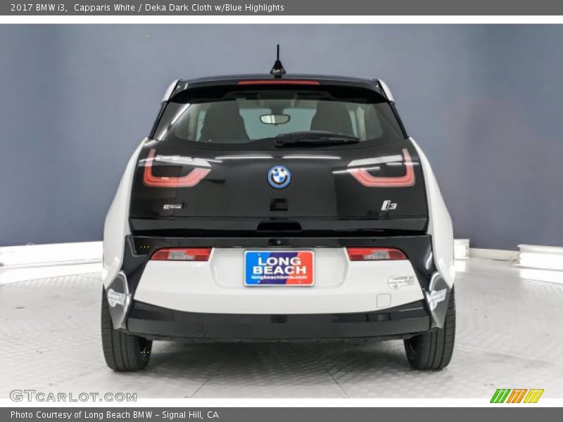 Capparis White / Deka Dark Cloth w/Blue Highlights 2017 BMW i3