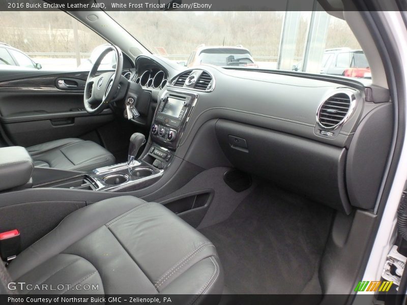 White Frost Tricoat / Ebony/Ebony 2016 Buick Enclave Leather AWD