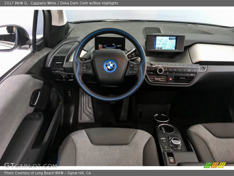 Capparis White / Deka Dark Cloth w/Blue Highlights 2017 BMW i3