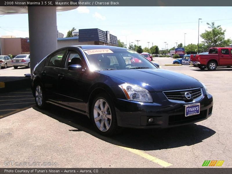 Majestic Blue Metallic / Charcoal Black 2008 Nissan Maxima 3.5 SE