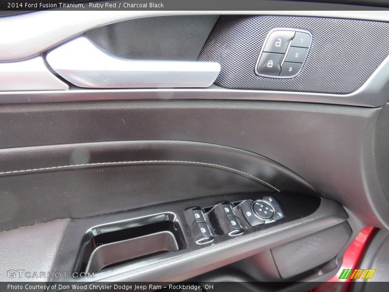 Ruby Red / Charcoal Black 2014 Ford Fusion Titanium