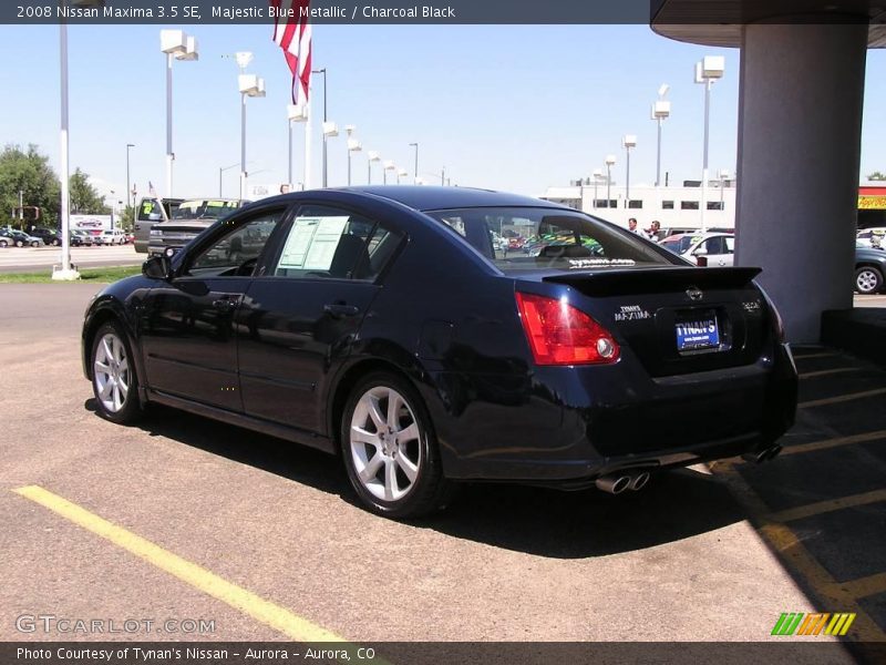 Majestic Blue Metallic / Charcoal Black 2008 Nissan Maxima 3.5 SE