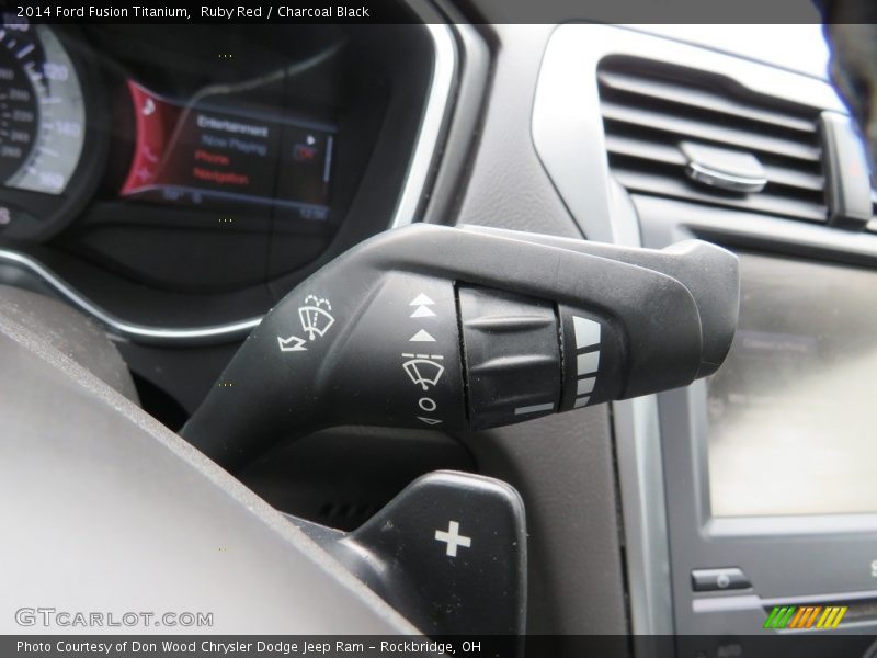 Ruby Red / Charcoal Black 2014 Ford Fusion Titanium