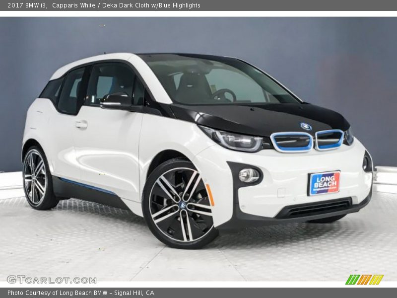Capparis White / Deka Dark Cloth w/Blue Highlights 2017 BMW i3