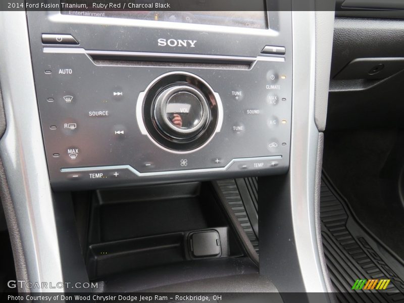 Ruby Red / Charcoal Black 2014 Ford Fusion Titanium