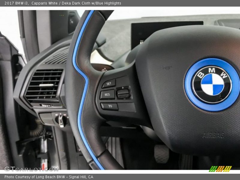 Capparis White / Deka Dark Cloth w/Blue Highlights 2017 BMW i3