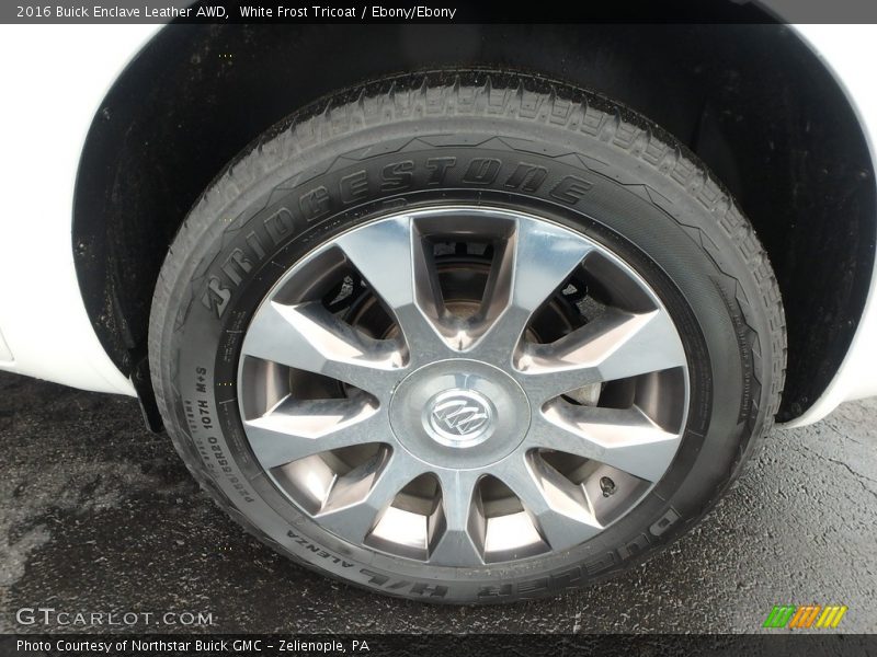White Frost Tricoat / Ebony/Ebony 2016 Buick Enclave Leather AWD