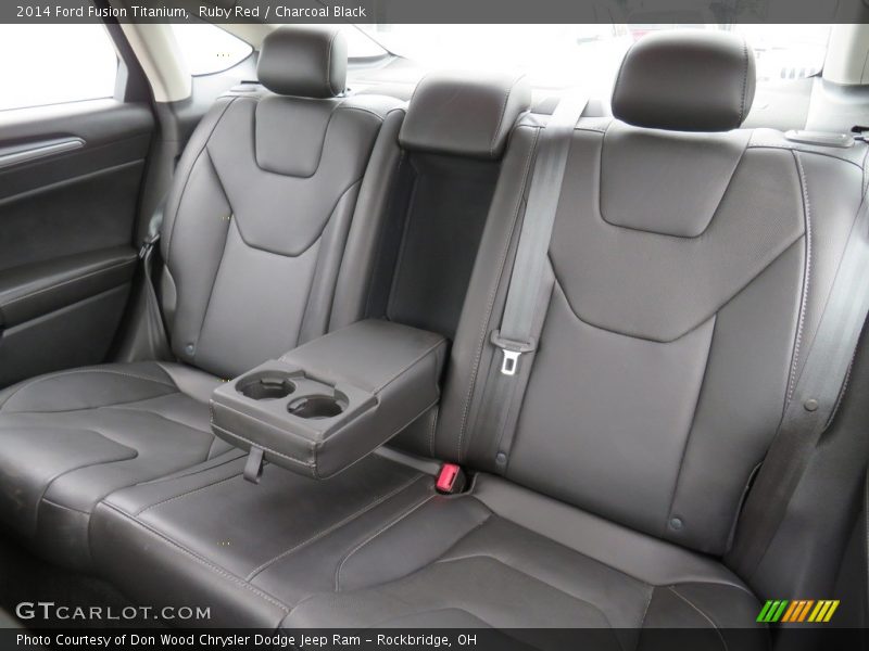 Ruby Red / Charcoal Black 2014 Ford Fusion Titanium