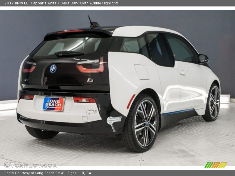 Capparis White / Deka Dark Cloth w/Blue Highlights 2017 BMW i3