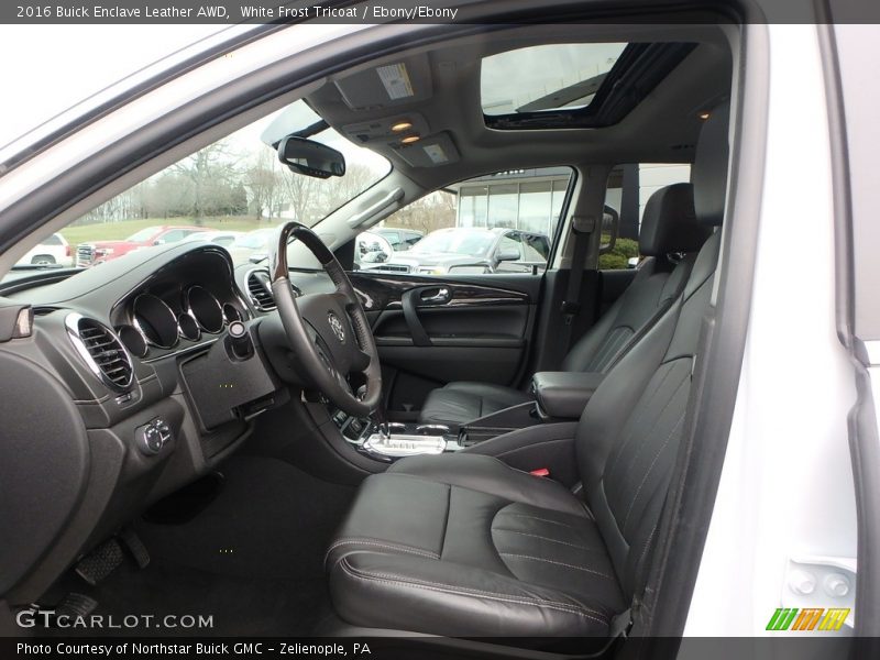 White Frost Tricoat / Ebony/Ebony 2016 Buick Enclave Leather AWD