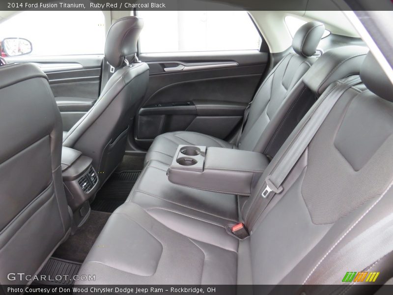 Ruby Red / Charcoal Black 2014 Ford Fusion Titanium