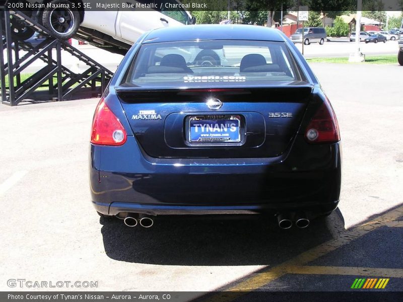 Majestic Blue Metallic / Charcoal Black 2008 Nissan Maxima 3.5 SE