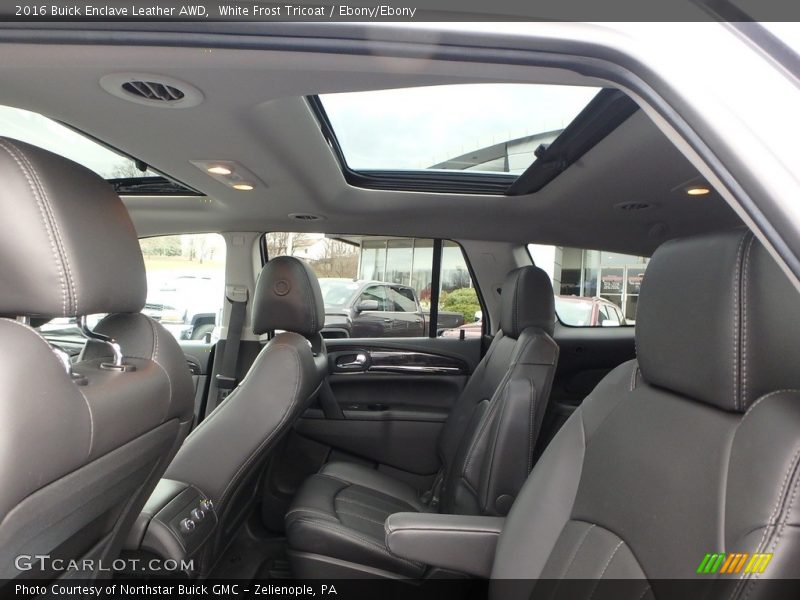 White Frost Tricoat / Ebony/Ebony 2016 Buick Enclave Leather AWD