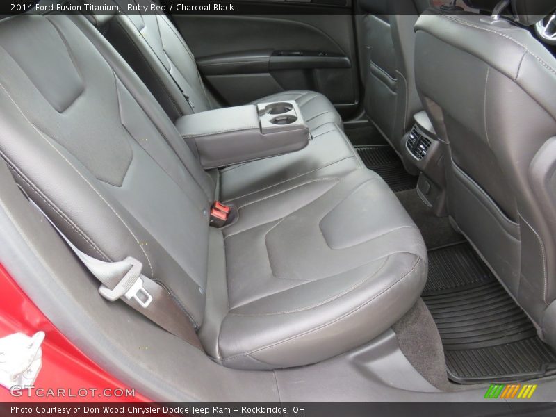 Ruby Red / Charcoal Black 2014 Ford Fusion Titanium