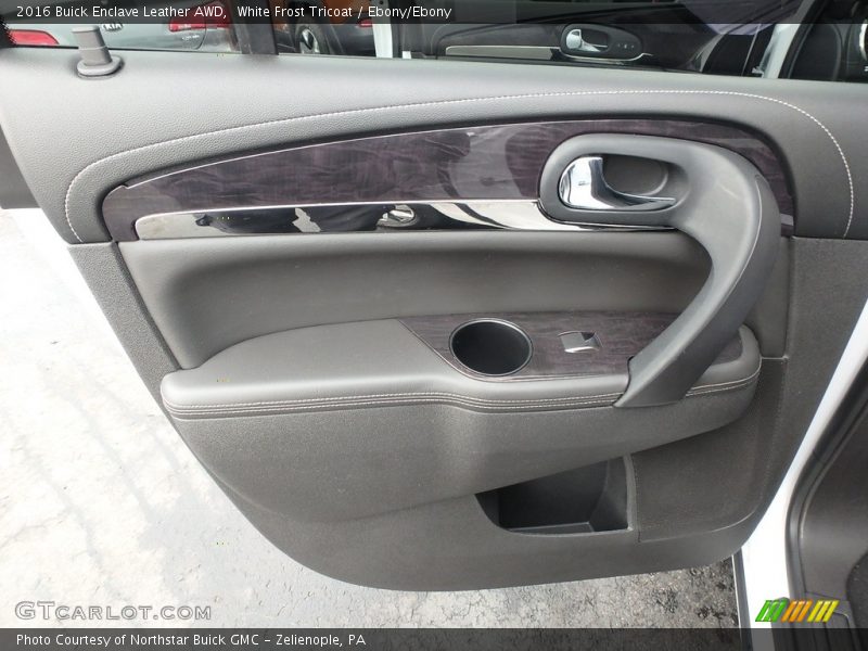 White Frost Tricoat / Ebony/Ebony 2016 Buick Enclave Leather AWD