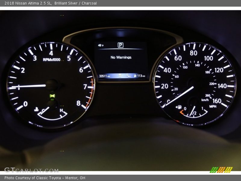 Brilliant Silver / Charcoal 2018 Nissan Altima 2.5 SL