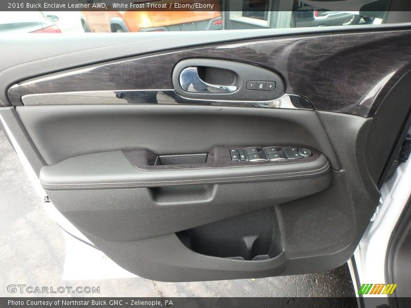 White Frost Tricoat / Ebony/Ebony 2016 Buick Enclave Leather AWD