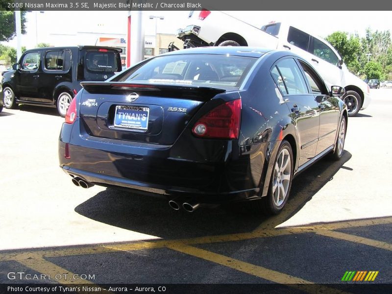 Majestic Blue Metallic / Charcoal Black 2008 Nissan Maxima 3.5 SE