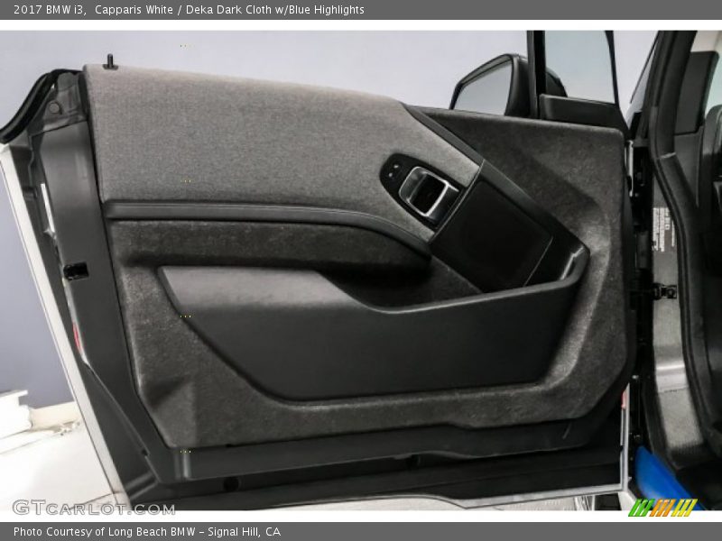 Capparis White / Deka Dark Cloth w/Blue Highlights 2017 BMW i3