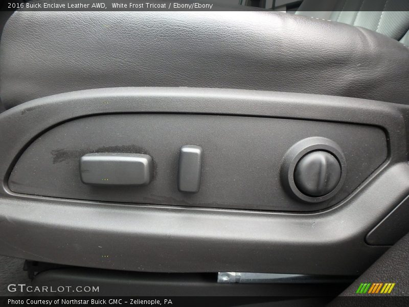 White Frost Tricoat / Ebony/Ebony 2016 Buick Enclave Leather AWD