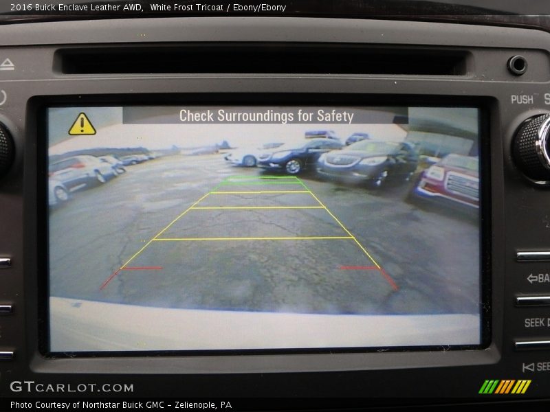 White Frost Tricoat / Ebony/Ebony 2016 Buick Enclave Leather AWD