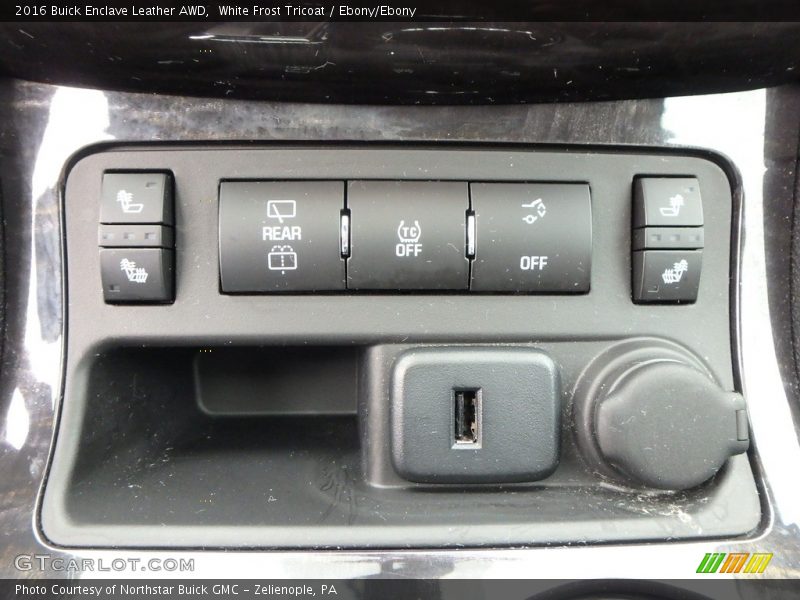 White Frost Tricoat / Ebony/Ebony 2016 Buick Enclave Leather AWD