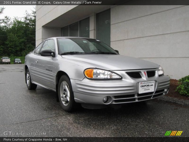 Galaxy Silver Metallic / Dark Pewter 2001 Pontiac Grand Am SE Coupe