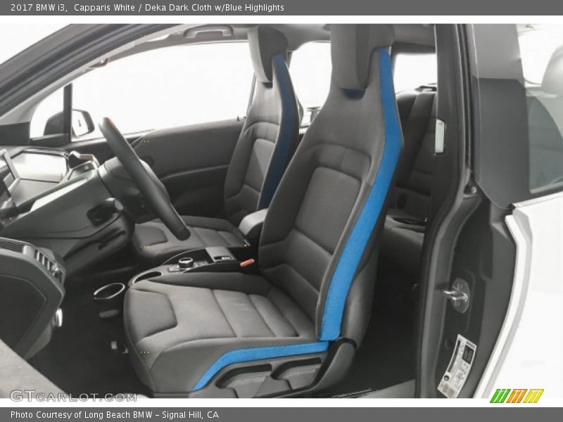Capparis White / Deka Dark Cloth w/Blue Highlights 2017 BMW i3