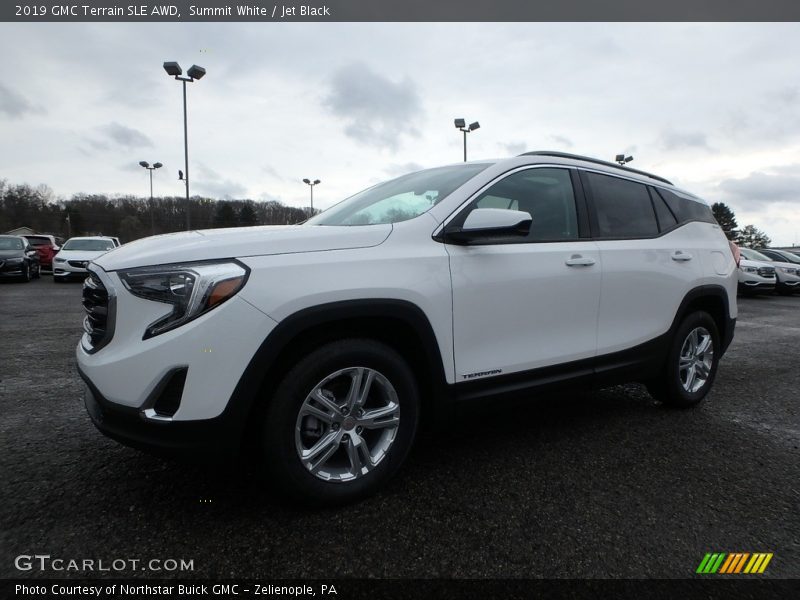 Summit White / Jet Black 2019 GMC Terrain SLE AWD