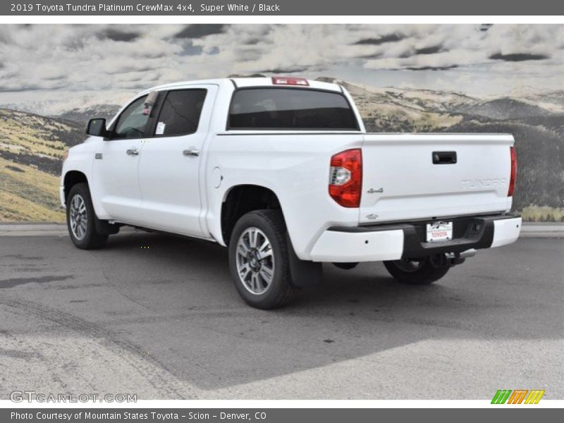 Super White / Black 2019 Toyota Tundra Platinum CrewMax 4x4