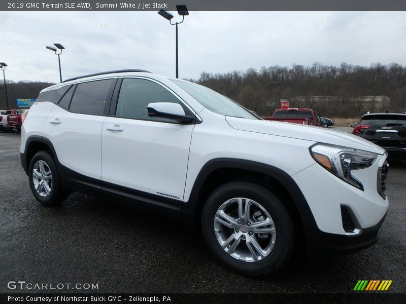Summit White / Jet Black 2019 GMC Terrain SLE AWD